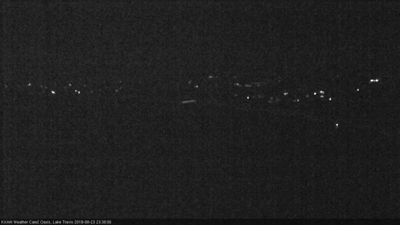 Lake Travis webcam, August 23, 2018 10:40 PM CT