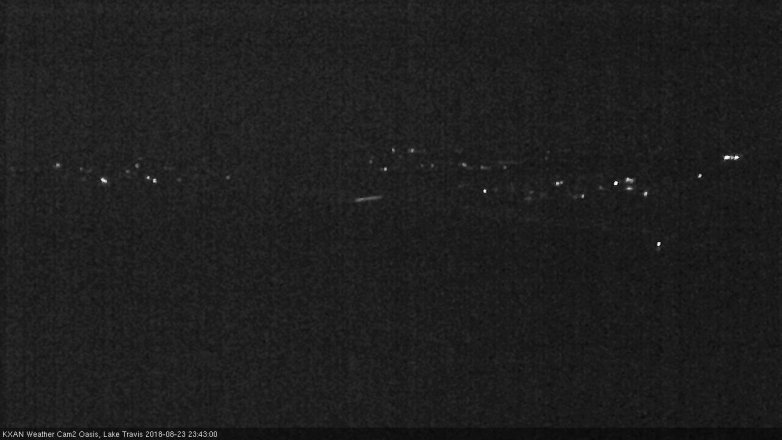 Lake Travis webcam, August 23, 2018 10:45 PM CT