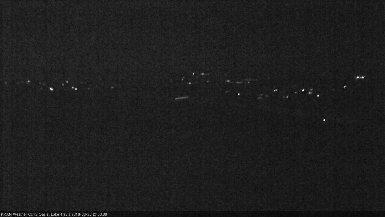 Lake Travis webcam, August 23, 2018 11:00 PM CT