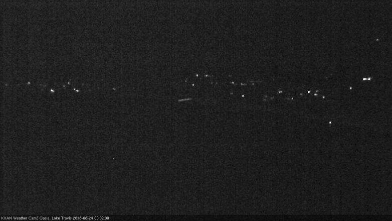 Lake Travis webcam, August 23, 2018 11:05 PM CT