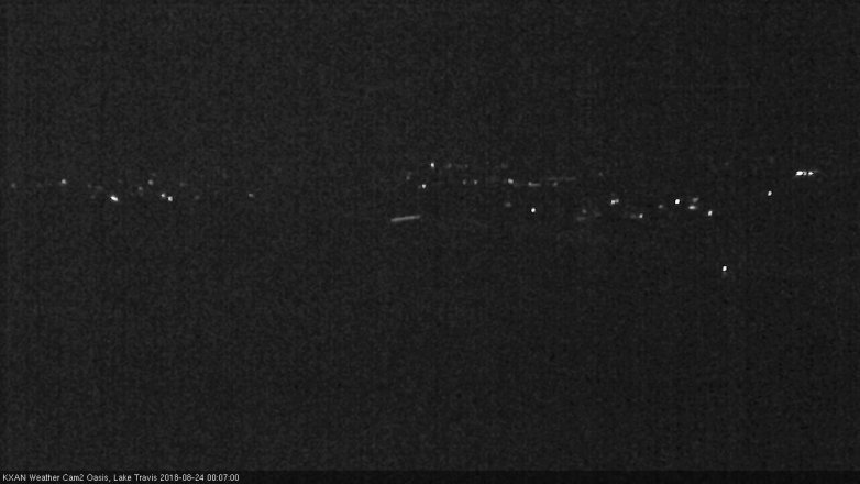 Lake Travis webcam, August 23, 2018 11:10 PM CT