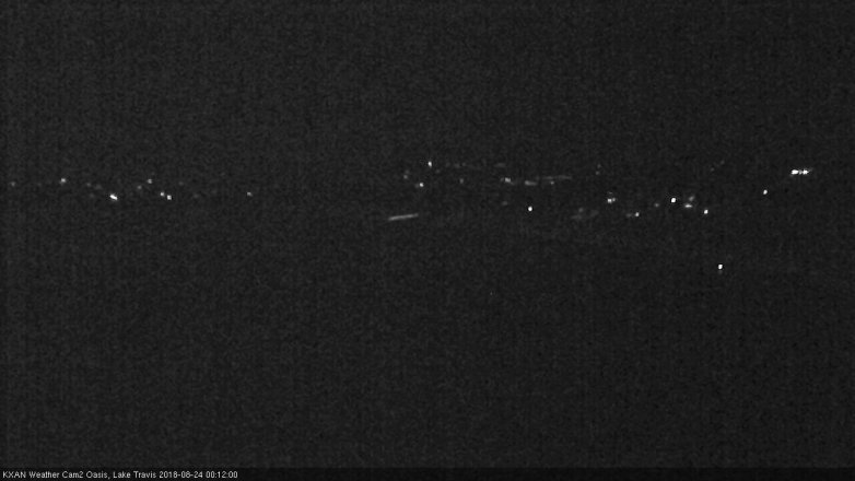 Lake Travis webcam, August 23, 2018 11:15 PM CT