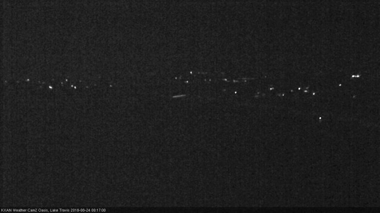 Lake Travis webcam, August 23, 2018 11:20 PM CT