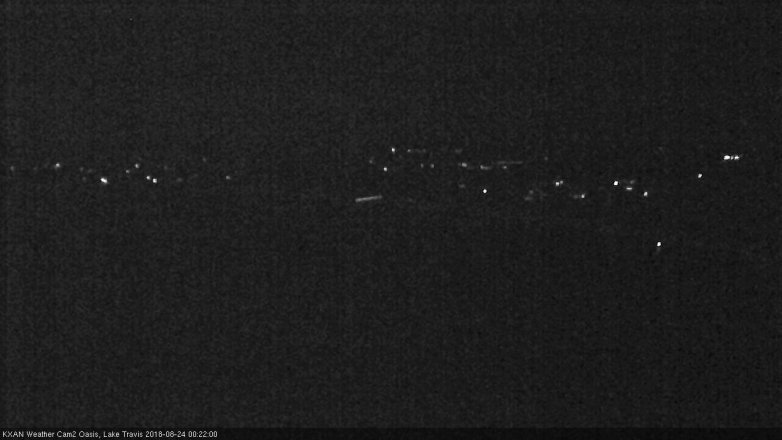 Lake Travis webcam, August 23, 2018 11:25 PM CT