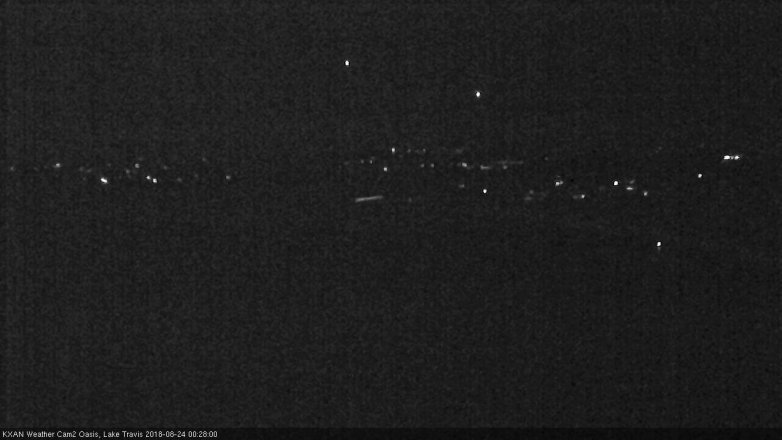 Lake Travis webcam, August 23, 2018 11:30 PM CT