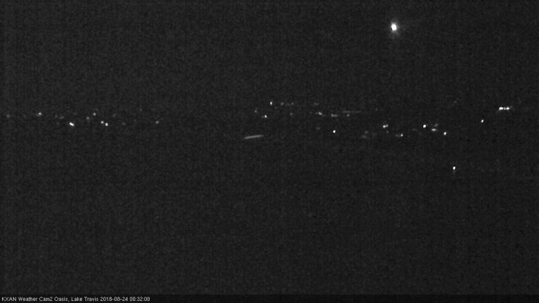 Lake Travis webcam, August 23, 2018 11:35 PM CT