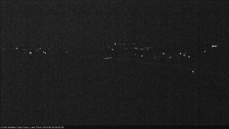 Lake Travis webcam, August 23, 2018 11:45 PM CT