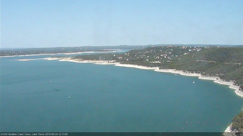 Lake Travis webcam, August 24, 2018 11:15 AM CT