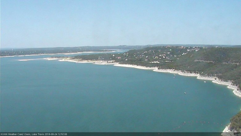 Lake Travis webcam, August 24, 2018 11:55 AM CT
