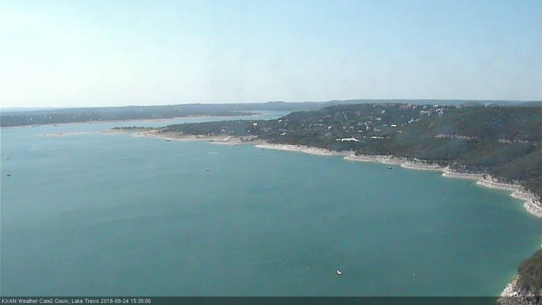 Lake Travis webcam, August 24, 2018 2:40 PM CT