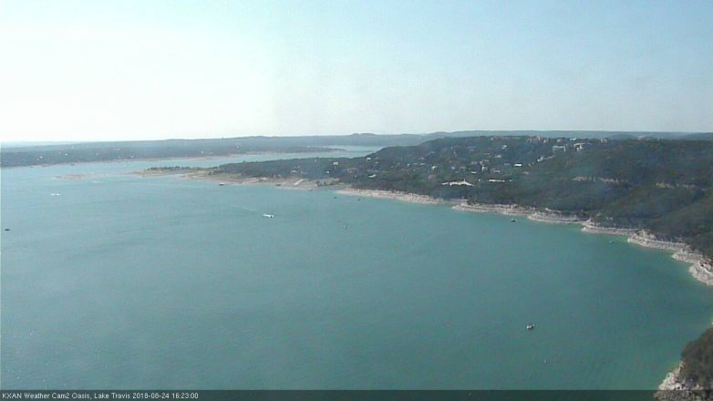 Lake Travis webcam, August 24, 2018 3:25 PM CT