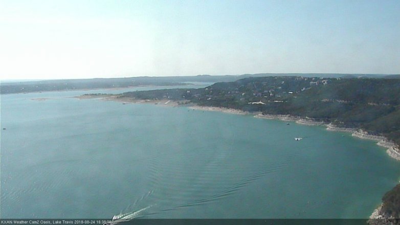 Lake Travis webcam, August 24, 2018 3:40 PM CT