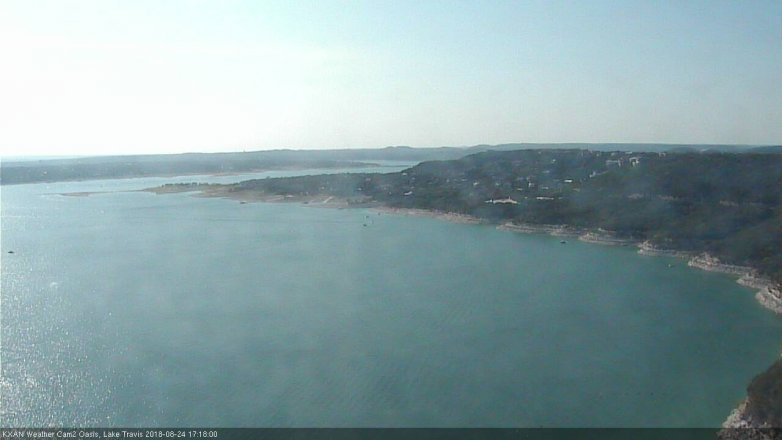 Lake Travis webcam, August 24, 2018 4:20 PM CT