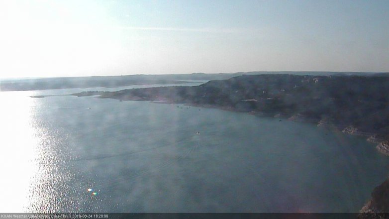Lake Travis webcam, August 24, 2018 5:30 PM CT