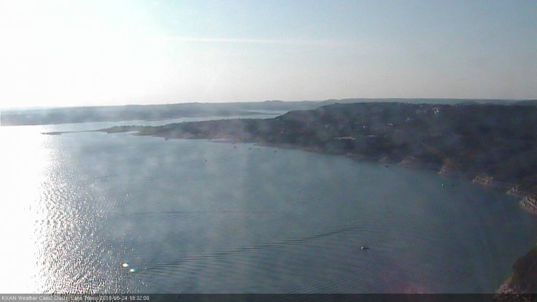 Lake Travis webcam, August 24, 2018 5:35 PM CT