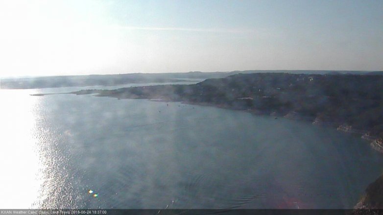 Lake Travis webcam, August 24, 2018 5:40 PM CT