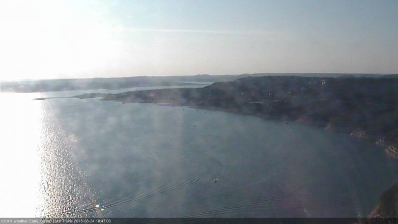 Lake Travis webcam, August 24, 2018 5:50 PM CT