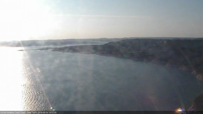 Lake Travis webcam, August 24, 2018 6:00 PM CT