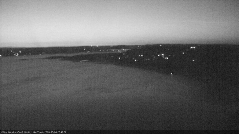 Lake Travis webcam, August 24, 2018 7:45 PM CT