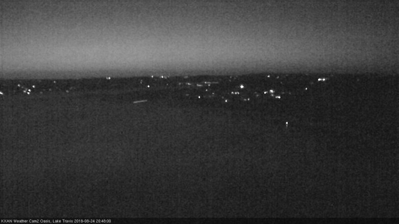 Lake Travis webcam, August 24, 2018 7:50 PM CT
