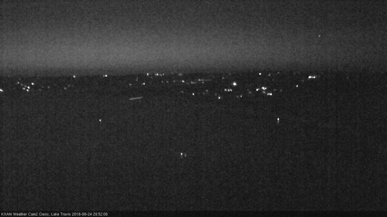 Lake Travis webcam, August 24, 2018 7:55 PM CT