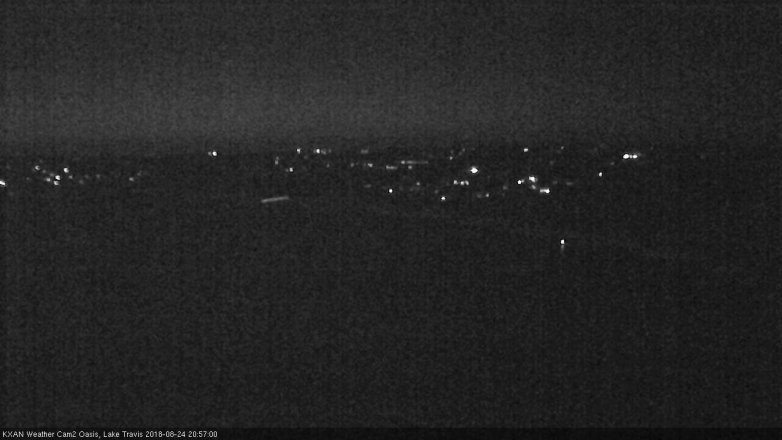 Lake Travis webcam, August 24, 2018 8:00 PM CT