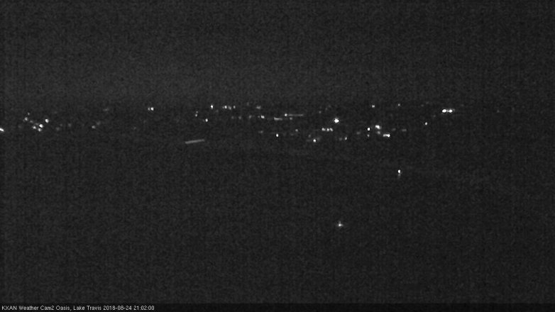 Lake Travis webcam, August 24, 2018 8:05 PM CT