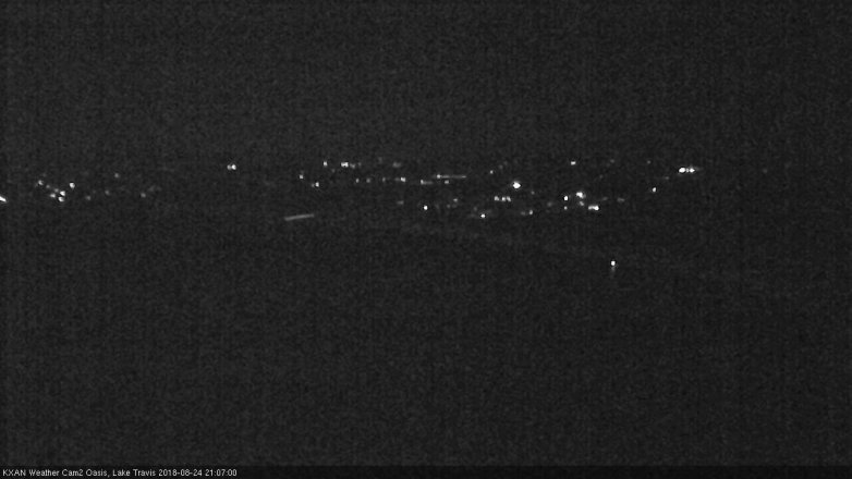 Lake Travis webcam, August 24, 2018 8:10 PM CT