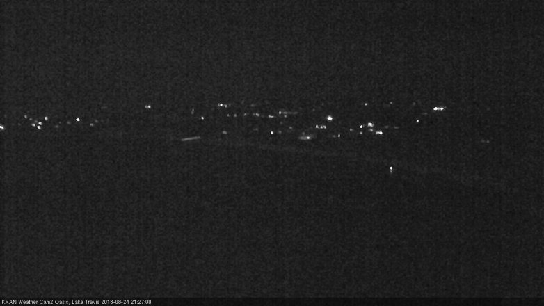 Lake Travis webcam, August 24, 2018 8:30 PM CT