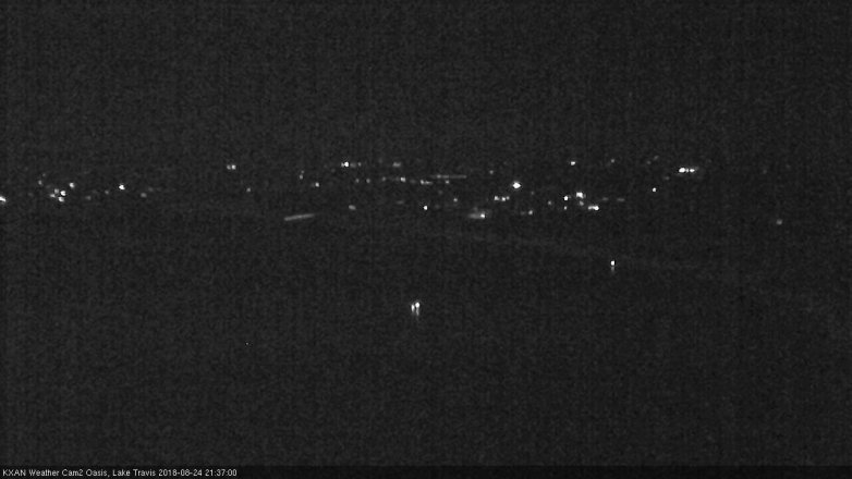 Lake Travis webcam, August 24, 2018 8:40 PM CT