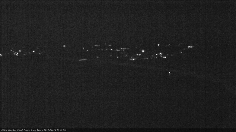 Lake Travis webcam, August 24, 2018 8:45 PM CT