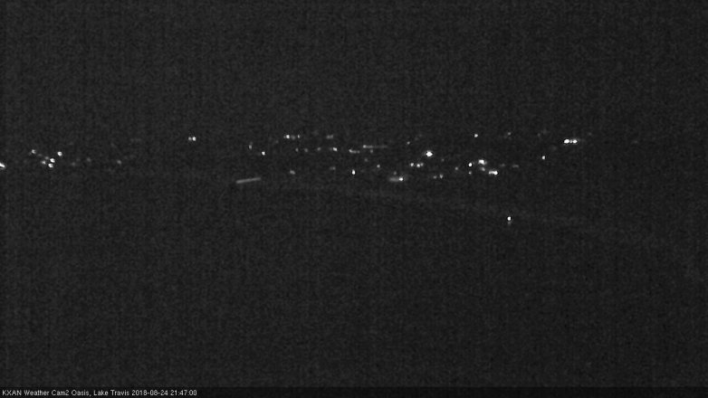 Lake Travis webcam, August 24, 2018 8:50 PM CT
