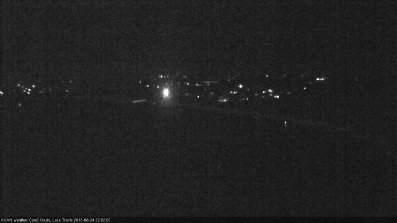 Lake Travis webcam, August 24, 2018 9:05 PM CT