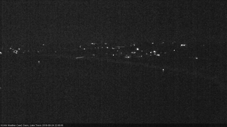 Lake Travis webcam, August 24, 2018 9:10 PM CT