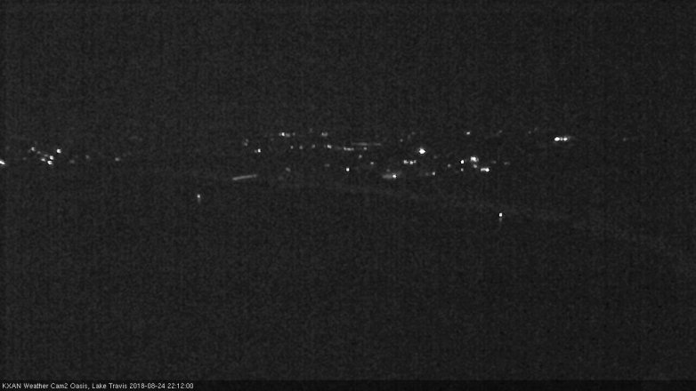 Lake Travis webcam, August 24, 2018 9:15 PM CT