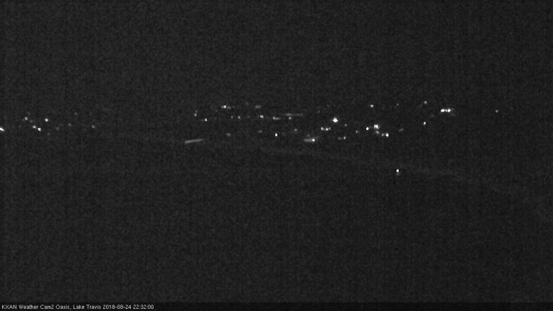 Lake Travis webcam, August 24, 2018 9:35 PM CT