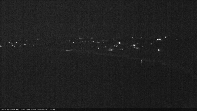 Lake Travis webcam, August 24, 2018 9:40 PM CT