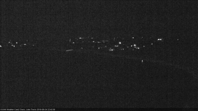 Lake Travis webcam, August 24, 2018 9:45 PM CT