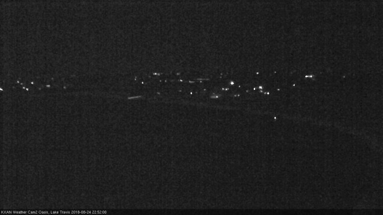 Lake Travis webcam, August 24, 2018 9:55 PM CT