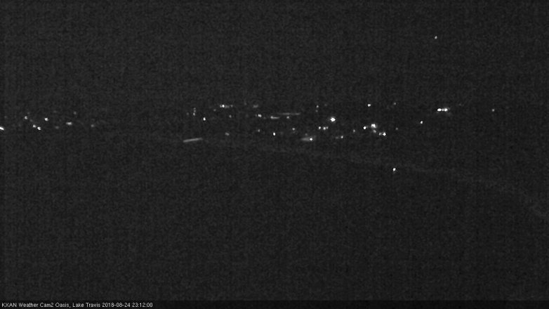 Lake Travis webcam, August 24, 2018 10:15 PM CT