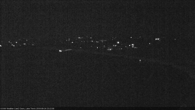 Lake Travis webcam, August 24, 2018 10:25 PM CT