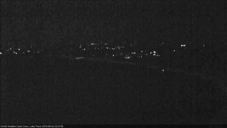 Lake Travis webcam, August 24, 2018 10:40 PM CT