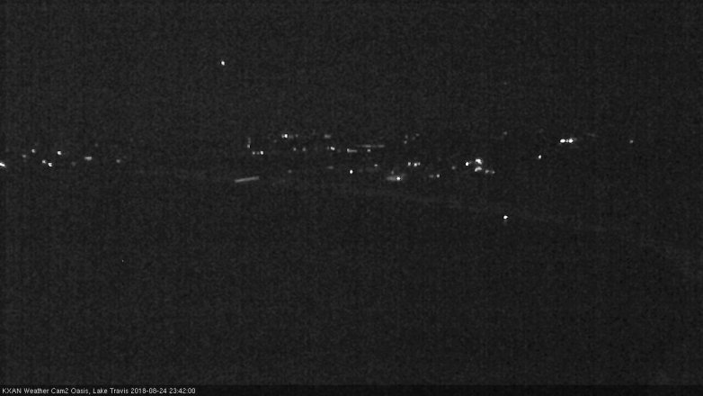Lake Travis webcam, August 24, 2018 10:45 PM CT