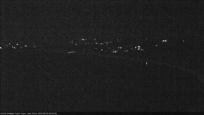 Lake Travis webcam, August 24, 2018 11:05 PM CT