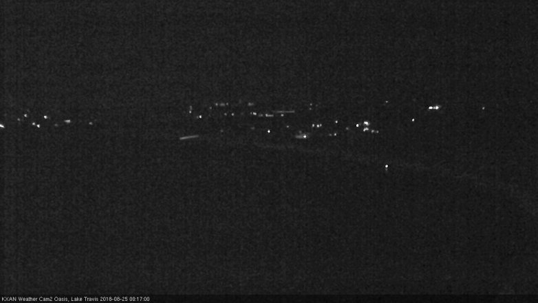 Lake Travis webcam, August 24, 2018 11:20 PM CT