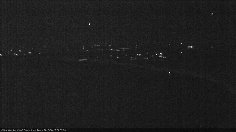 Lake Travis webcam, August 24, 2018 11:40 PM CT