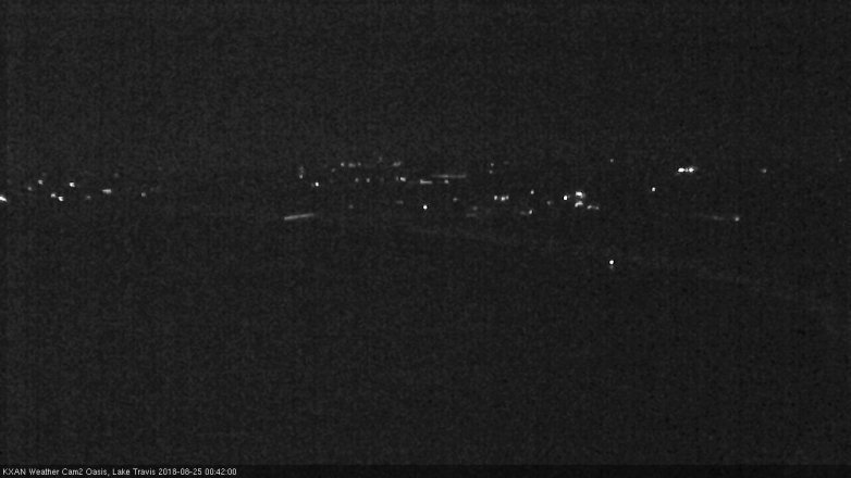 Lake Travis webcam, August 24, 2018 11:45 PM CT