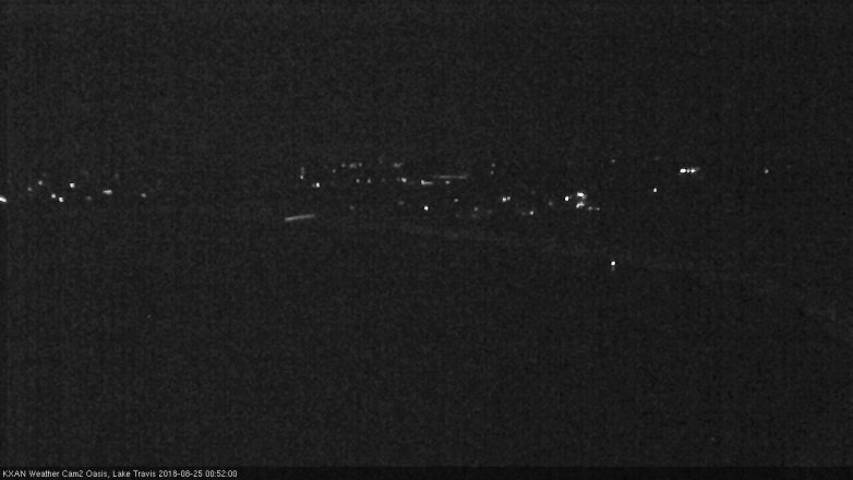 Lake Travis webcam, August 24, 2018 11:55 PM CT