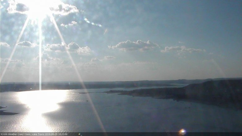 Lake Travis webcam, August 25, 2018 5:25 PM CT
