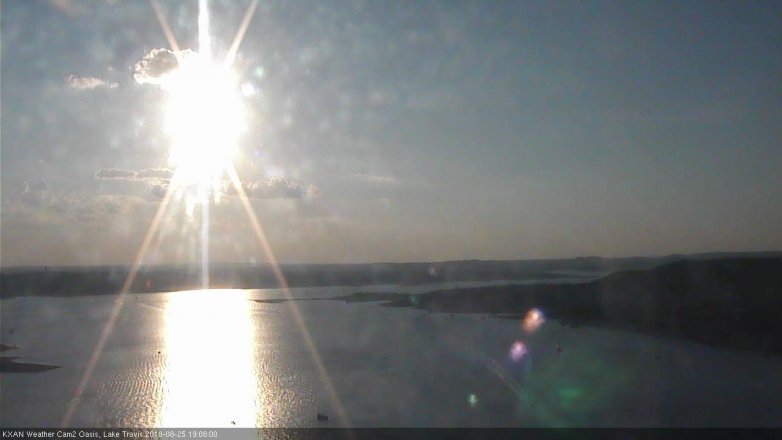 Lake Travis webcam, August 25, 2018 6:10 PM CT